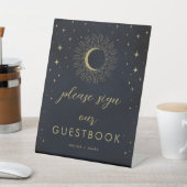 ゴールドスターの夜 空に輝く太陽 Guestbook サイン (インサイチュ)