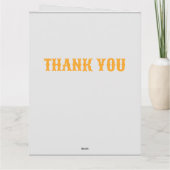 ゴールドスターの感謝を伝える折りたとう紙カード サンキューカード (裏面)