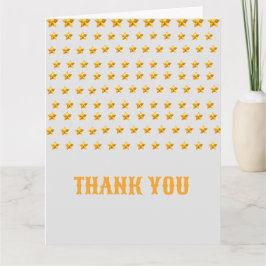 ゴールドスターの感謝を伝える折りたとう紙カード サンキューカード