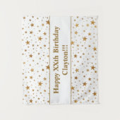 ゴールドスターズウィズメッセージ バースデー タペストリー (正面)