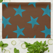 ゴールドスターズパターン16 キッチンタオル (折り畳み)
