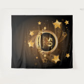 ゴールドスターズ バースデーパーティー タペストリー 背景 バナー (正面(横))