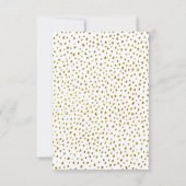 ゴールドスターズ 偽物グリッター 誕生日 キッズ 女の子 フォト サンキューカード (裏面)