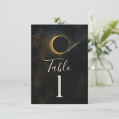 ゴールドスターダストエクリプス セレブレーションウェディング 招待状 (スタンド正面)