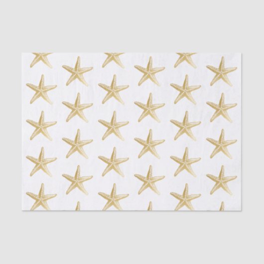 ゴールドスターフィッシュビーチコースタルテーマ 薄葉紙 (正面)