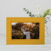 ゴールドスターボホ写真ゴールドホイルホリデーカード 箔シーズンカード (立ち正面)