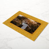 ゴールドスターボホ写真ゴールドホイルホリデーカード 箔シーズンカード (回転した状態)