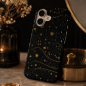 ゴールドスターリーナイトセレストリアルのスマホケース iPhone 16ケース