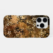 ゴールドスター柄 iPhoneケース (裏面横)