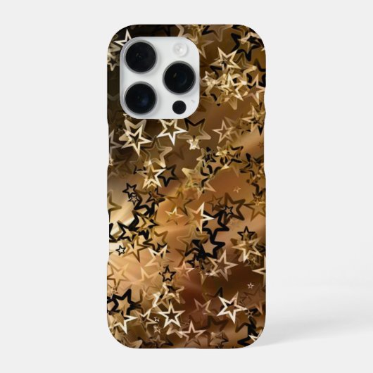 ゴールドスター柄 iPhoneケース (裏面)