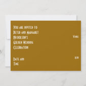 ゴールドスター50周年招待状 招待状 (裏面)