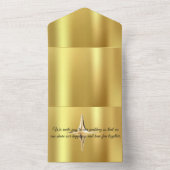 ゴールドスター オールインワン招待状 (内側)