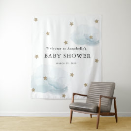 ゴールドスター＆クラウズ ベビーシャワータペストリー タペストリー