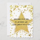 ゴールドスター 招待状 (裏面)