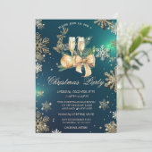 ゴールドスノーフレーク、クリスマスボール、レイネアー社 招待状 (スタンド正面)