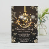 ゴールドスノーフレーク、2022年クリスマスオーナメント企業 招待状 (スタンド正面)
