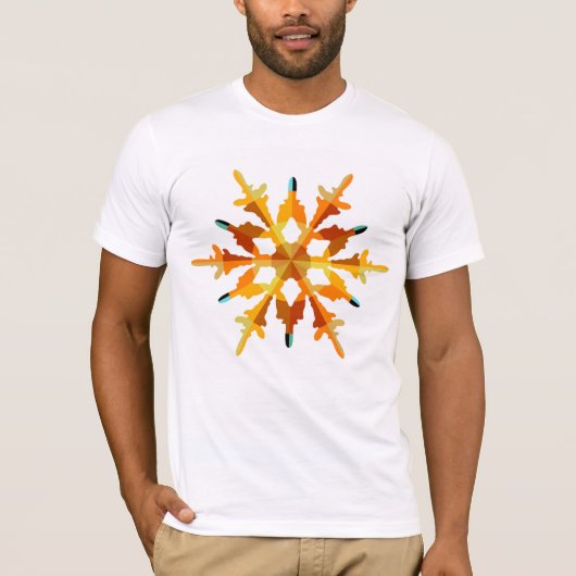 ゴールドスノーフレーク Tシャツ (正面)