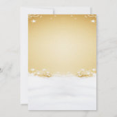 ゴールドスノーマンのホリデー・クリスマスパーティー 招待状 (裏面)