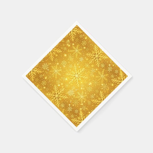 ゴールドスノー スタンダードカクテルナプキン (角)