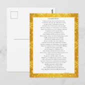 ゴールドスノー ポストカード (正面/裏面)