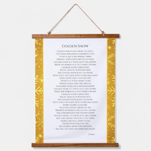 ゴールドスノー 吊り下げ型タペストリー (正面)