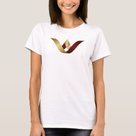 ゴールドスパとビューティーモノグラムレターV Tシャツ