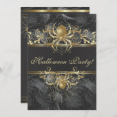 ゴールドスパイダーズハロウィンパーティー - ハロウィンウェディング 招待状 (正面/裏面)