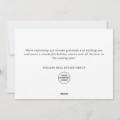 ゴールドスパークル クリスマススター 法人向けグリーティング シーズンカード (裏面)