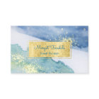 ゴールドスパークル　水彩名刺