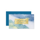 ゴールドスパークル　水彩名刺