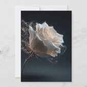 ゴールドスパークル 50歳と素晴らしいドレス 招待状 (裏面)