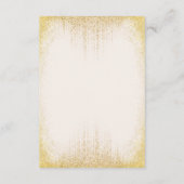 ゴールドスパーク付きボヘミアンフラワー結婚式詳細カード エンクロージャーカード (裏面)