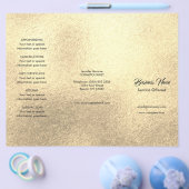 ゴールドスパ、リラクゼーション、ヘアスタイリストのメニューと料金 チラシ (シングル)