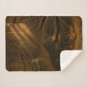 ゴールドスリンバー:納屋のロットワイラーの子犬 シェルパブランケット (正面(横))