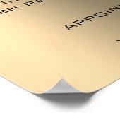 ゴールドセピア メイクアップ アーティスト アイ ラッシュ 価格リスト ポスター (角)