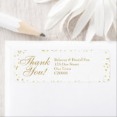 ゴールドダストコンフェッティ 結婚式 感謝カード ラベル (インサイチュ)