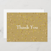 ゴールドダスト コンフェッティ ありがとうございます サンキューカード (正面/裏面)