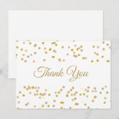 ゴールドダスト コンフェッティ ありがとうございます サンキューカード (正面/裏面)
