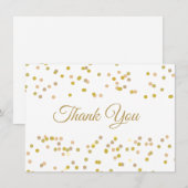 ゴールドダスト コンフェッティ ありがとう サンキューカード (正面/裏面)