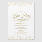 ゴールドダスト ファーストホーリーコミュニオン マグネット招待状 (正面)