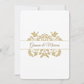 ゴールドダマスク 50周年記念 招待状 (裏面)