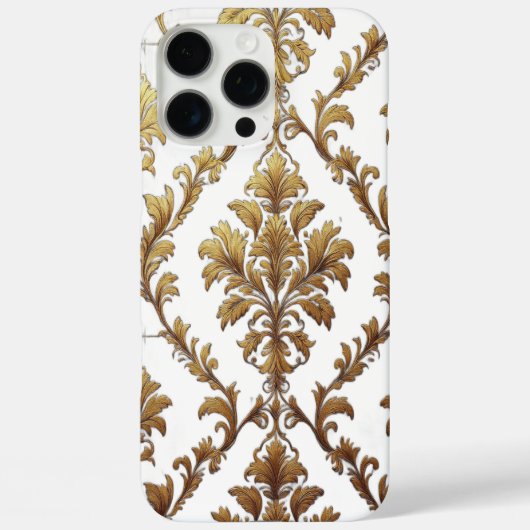 ゴールドダマスクiPhone 16 Pro Maxケース Case-Mate iPhoneケース (裏面)