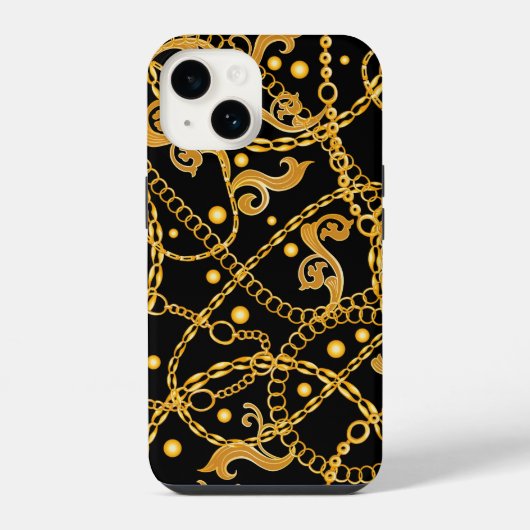 ゴールドチェーン iPhoneケース (裏面)