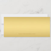 ゴールドチケットVIP 70歳誕生日パーティー 招待状 (裏面)