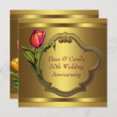 ゴールドチューリップ 50周年記念 招待状 (正面/裏面)