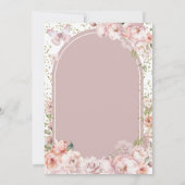 ゴールドツイン少女祈り初聖体拝領花 招待状 (裏面)