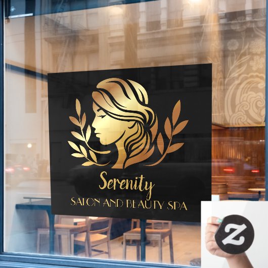 ゴールドティントサロン＆スパ　プリティーウーマン ウィンドウサイン (カフェ窓)