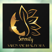 ゴールドティント 女性専用 サロン＆スパ ショップ ウィンドウサイン (シート3)