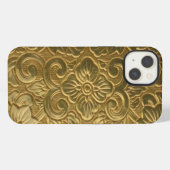 ゴールドテクスチャ iPhoneケース (裏面横)