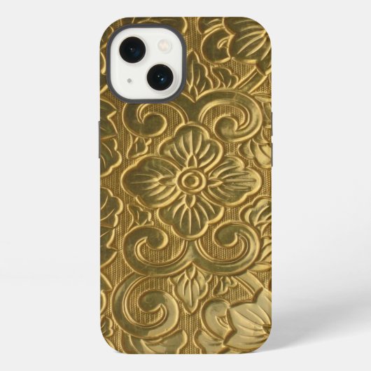 ゴールドテクスチャ iPhoneケース (裏面)